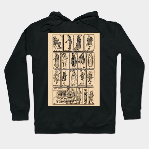 The Characters of a Christmas Carol Hoodie by PictureNZ